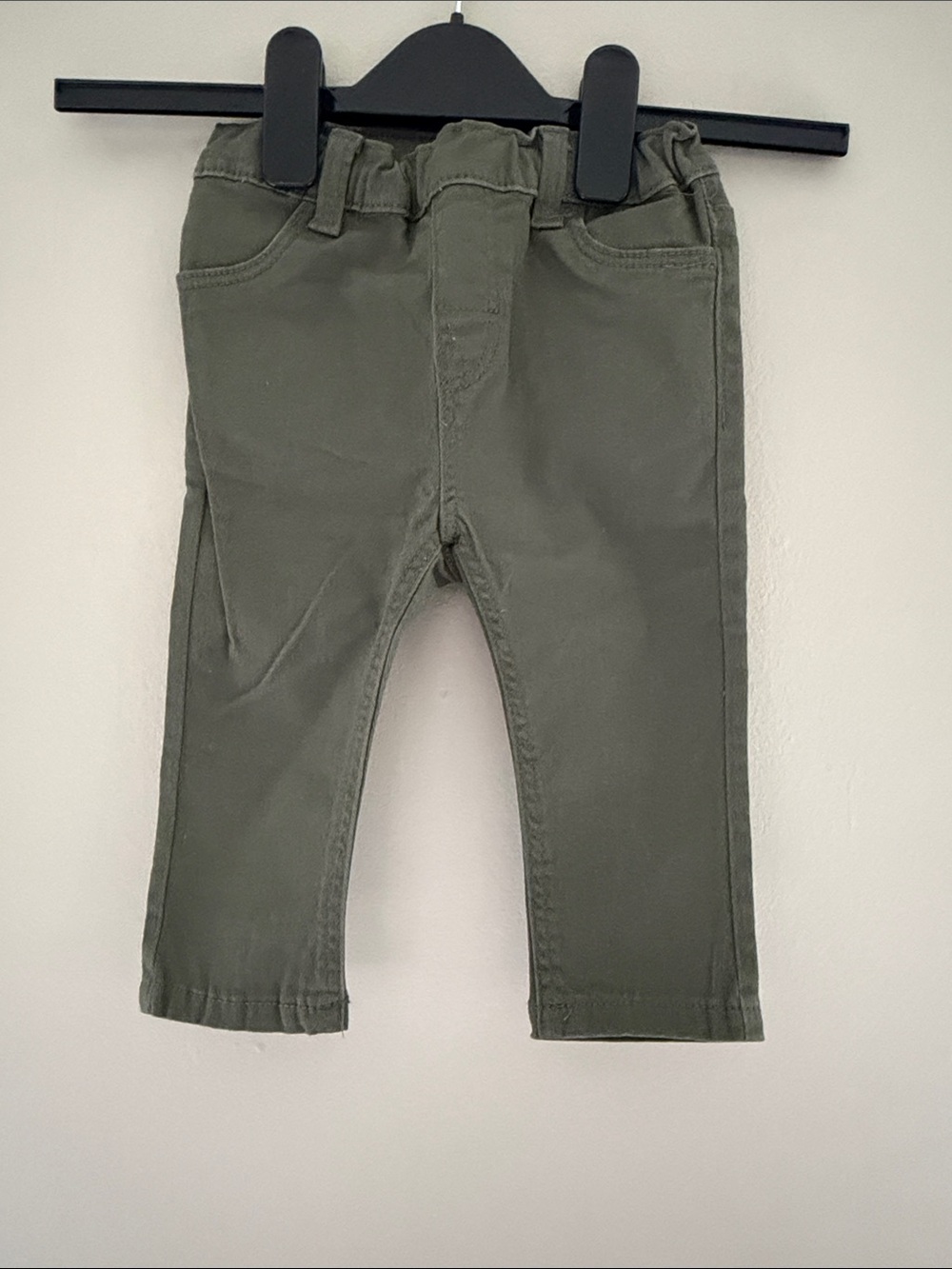H&M Gray Twill Pants 12m